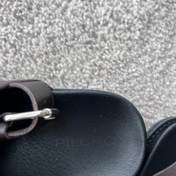 Pilcro leather slingback slides - Picture 4 of 5